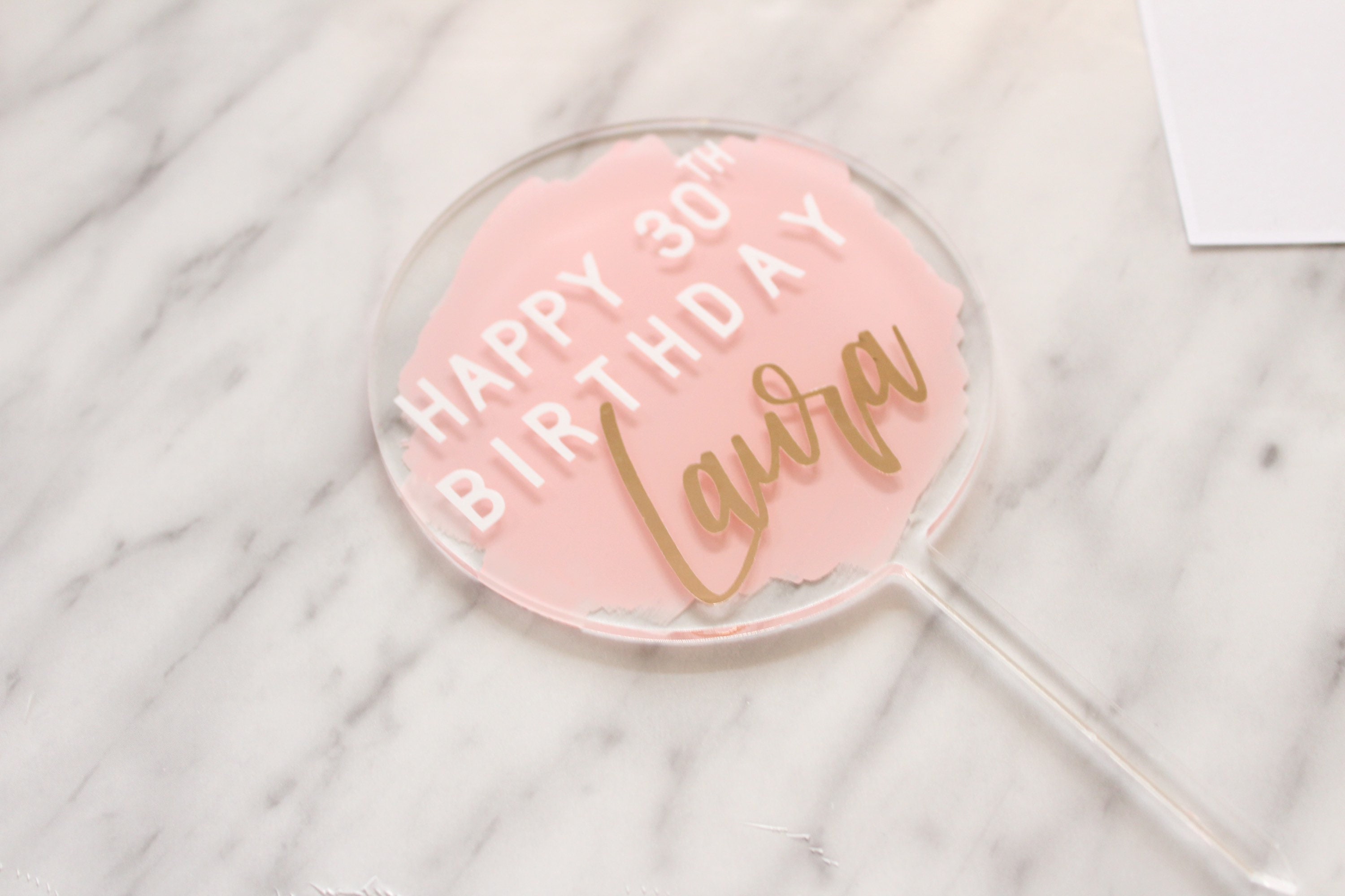 Acrylic cake topper Cake Topper Birthday Cake Topper Etsy