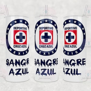 Sangre Azul 20oz straight tumbler design