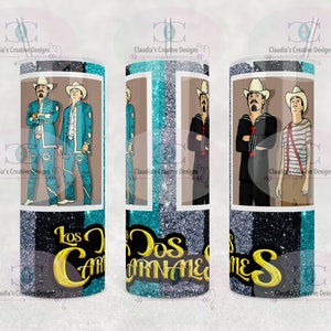 Design de copo reto Los Dos Carnales 20 onças