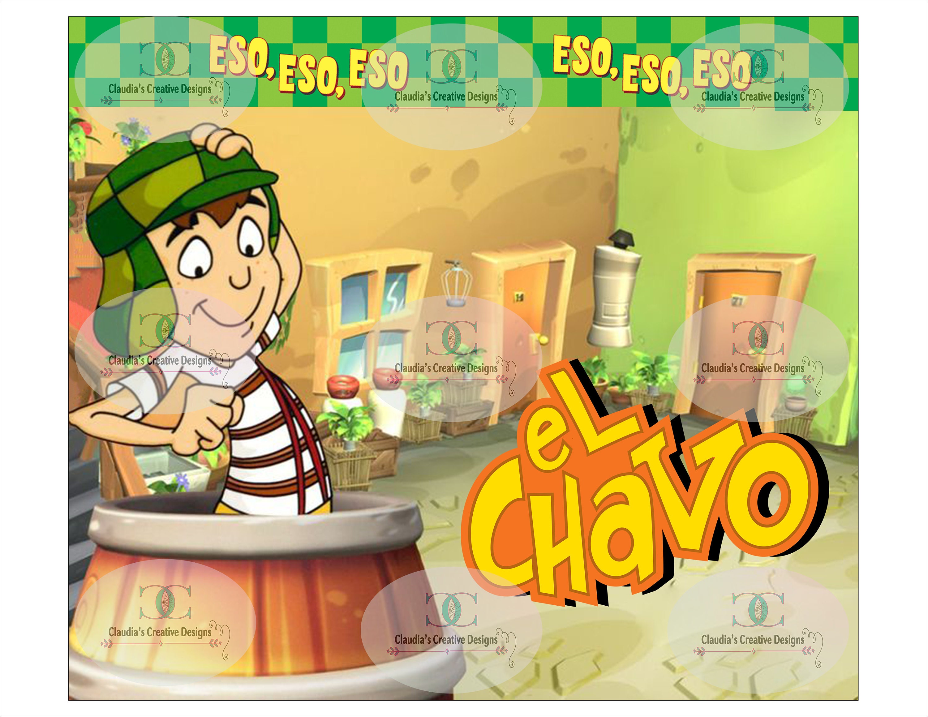 La Vecindad Del Chavo Png - Etsy, image size:3000x2318