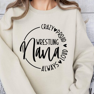 Wrestling Nana SVG, Arquivos PNG, Camisa Wrestling Nana Svg, Alto E Orgulhoso Wrestling Nana, Esportes NanaSvg, Equipe De Wrestling Svg, Mãe De Wrestling
