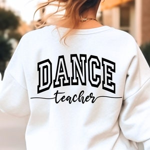 Tanzlehrer SVG, PNG-Dateien, Tanzcoach SVG, Tanzlehrer Shirt, Lehrer Leben SVG, Tanzleben SVG, Ballett Schmuck, Tanzteam