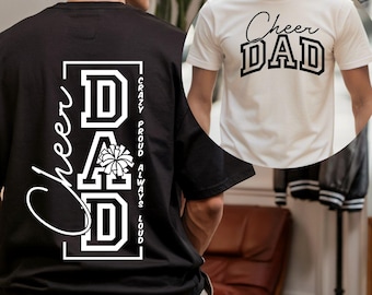 Crazy Proud Always Loud Cheer Dad SVG, PNG Files, Cheer Dad Svg, Cheer Dad Shirt, Cheerleading Svg, Cheer Squad Svg, Game Day Svg