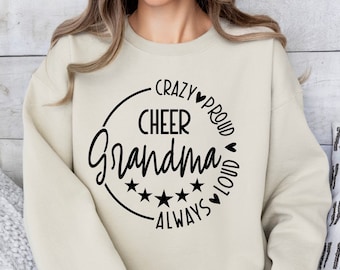 Cheer Grandma SVG, PNG Files, Cheer Grandma Shirt Svg, Grandma Svg, Sports Grandma Svg, Game Day Svg, Mothers Day Svg