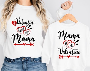 Mama is My Valentine Svg, Png, My Valentine Calls Me Mama Svg, Mama Mini Svg, Valentine Svg For Girls or Boys, Valentines day Svg, Png