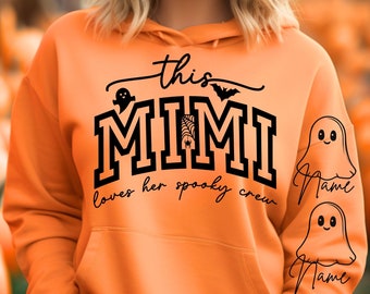 Questo Mimi ama il suo Spooky Crew SVG, file PNG, Mimi Halloween Svg, Mimi Halloween Shirt Svg, Nonna Svg, Mimi Shirt Svg, Nonna Svg