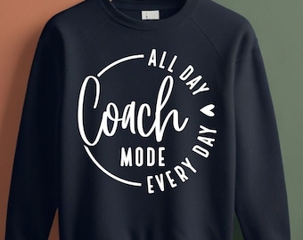Coach Mode SVG, PNG Files, Baseball Coach Svg, Cheer Coach Svg, Coach Shirt Svg, Coach Svg, Game Day Svg, Football Coach Svg
