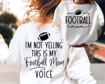 Football Mom SVG, PNG Files, Football Mom Voice Svg File, Football Mom Shirt Svg, Cheer Mom Svg, Game Day Svg, Mom of Boys Svg, Mothers Day
