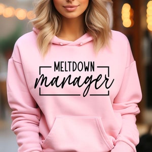 Kernsmelting Manager SVG, PNG-bestanden, grappige moeder Shirt Svg, sarcastische Svg, Momlife Svg, moederschap Svg, Moederdag Svg, grappige leraar Svg