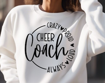 Cheer Coach SVG, PNG Files, Coach Svg, Cheerleader  Svg, Coach Shirt Svg, Sports Svg, Cheerleading Svg, Cheer Life Svg, Cheer Coach Shirt