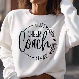 Cheer Coach SVG, fichiers PNG, Coach Svg, Svg de pom-pom girl, Coach chemise Svg, Sports Svg, Cheerleading Svg, Cheer Life Svg, Cheer Coach chemise