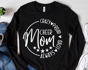Cheer Mom SVG, PNG Files, Cheer Mom Shirt Svg, Mom Mode Svg, Sports Mom Svg, Mom Of Girls Svg, Game Day Svg, Mothers Day Svg Png