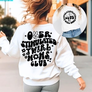 Überreizte Twirl Moms Club SVG-PNG-Dateien, Twirl Mom SVG, Baton Twirling svg, Mädchen Mama svg, Mom Life svg, Mutterschaft svg