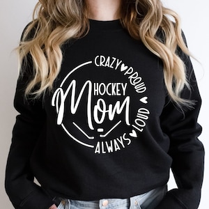 Hockey Mama SVG, PNG-Dateien, Hockey Mama SVG, Hockey Mama Sweatshirt, Jubeln Mama SVG, Mama der Jungen SVG, Muttertag SVG, Png-Dateien für Cricut