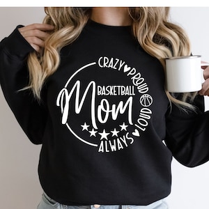 Fichiers de basket-ball maman SVG, basket-ball maman Svg, basket-ball maman chemise Svg, sport maman Svg, maman de garçons Svg, jour du match, fête des mères Svg, Png
