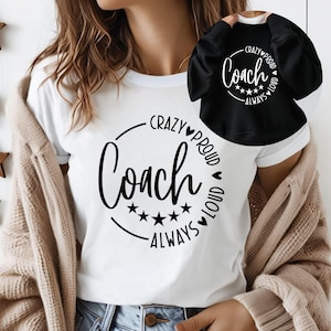 Trainer SVG, PNG-Dateien, verrückter stolzer immer lauter Coach, Trainer-Shirt-Svg, Jubel-Trainer-Svg, Sport-Svg,
