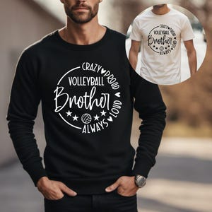 Hermano del voleibol, orgulloso y siempre ruidoso, SVG, archivos PNG, SVG de hermano del voleibol, camiseta de hermano del voleibol, SVG de hermano, familia del voleibol