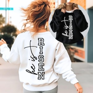 Ele Ressuscitou SVG, Arquivos PNG, Páscoa Cristã Svg, Páscoa Religiosa Svg, Cristão Svg, Camisa de Páscoa Svg, Cruz Svg, Fé Svg