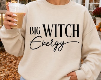 Grote Heks Energie SVG PNG, Grappig Heks Halloween Ontwerp, Heksen Shirt Cricut Snijbestand, Spookachtige Digitale Download