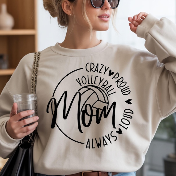 Volleyball Mom SVG, PNG Files, Volleyball Mom Shirt Svg, Volleyball Svg, Volleyball Game Day Svg, Sports Mom Svg, Mom Of Both Svg, Funny Mom