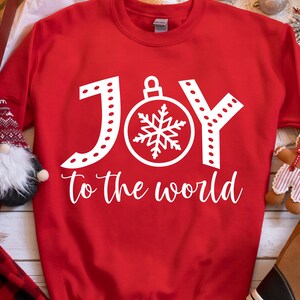 Alegría para el mundo SVG, archivos PNG, letrero navideño SVG, camiseta navideña divertida, suéter navideño SVG, jersey SVG, alegría SVG, vibraciones navideñas SVG