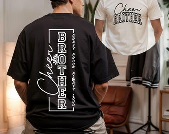 Crazy Proud Always Loud Cheer Brother SVG, PNG Files, Cheer Brother Svg, Cheer Brother Shirt Svg, Cheer Competition Svg, Cheer Squad Svg