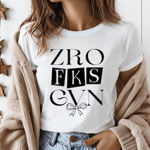 Zero Fks gegeben SVG, PNG-Dateien, sarkastisches Logo, Sarkasmus Dekor, lustiges Shirt Dekor, Erwachsenen Humor Dekor, Teenager Shirt Dekor, freches Logo