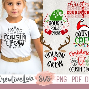 Cousin Crew Svg, Png, Dxf Files For Cricut and Sublimation, Christmas Svg Bundle, Cousins Svg, Family Christmas Svg, Christmas 2023 SVG