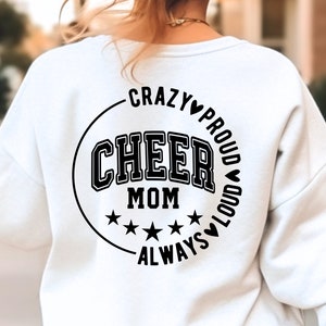 Cheer Mom SVG, arquivos PNG, Cheer Mom Shirt Svg, Mom Mode Svg, Sports Mom Svg, Mom of Girls Svg, Game Day Svg, Cheerleading, Mothers Day Svg