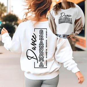 Abuela bailarina orgullosa y loca, archivos SVG, PNG, camiseta de abuela bailarina, abuela SVG, familia bailarina SVG, competencia de baile, bailarina SVG