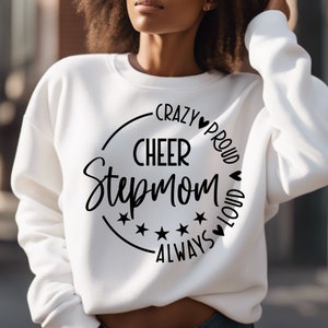 Cheer Stepmom SVG, PNG-bestanden, Cheer Stepmom Shirt Svg, Cheer Mom Svg, sport stiefmoeder Svg, Game Day Svg, stiefmoeder Svg, Moederdag Svg Png