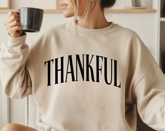 Dankbare SVG- en PNG-afbeelding, Thanksgiving-shirtontwerp voor Cricut, herfstsublimatie