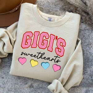 Archivos SVG, PNG y DXF de Gigi's Sweethearts, camiseta Gigi Valentine Svg, día de la madre Svg, Gigi Svg, camiseta Gigi Svg, abuela Svg, nietos Svg