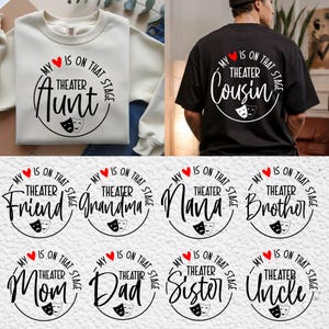 My Heart Is On That Stage SVG, PNG Files, Theater svg Bundle, Theater Mom Svg, Theater Shirt Svg, Theater Aunt Svg, Theater Family Svg