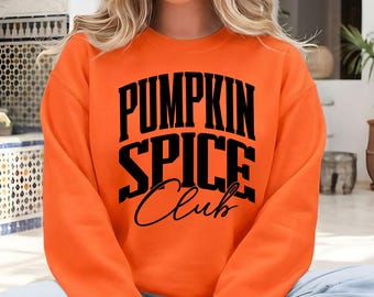 Pumpkin Spice Club SVG PNG, Collegiate Fall Shirt Design, Varsity Autumn Cricut Cut File