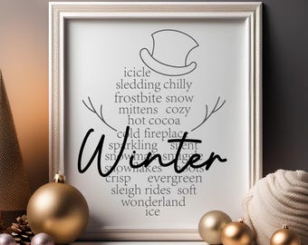 Winter SVG, PNG Files, Hello Winter Svg, Hello Winter Sign, Snowman Svg, Winter Sweater Svg, Christmas Sweater Svg, Winter Words Svg