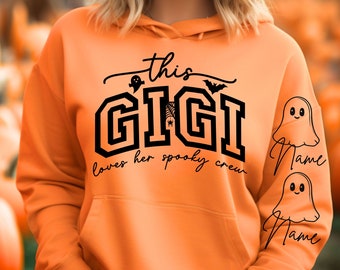 This Gigi Loves Her Spooky Crew SVG, PNG files, Gigi Halloween Svg, Halloween Shirt Svg, Grandma Halloween Svg, Gigi Shirt, Gigi Life Svg