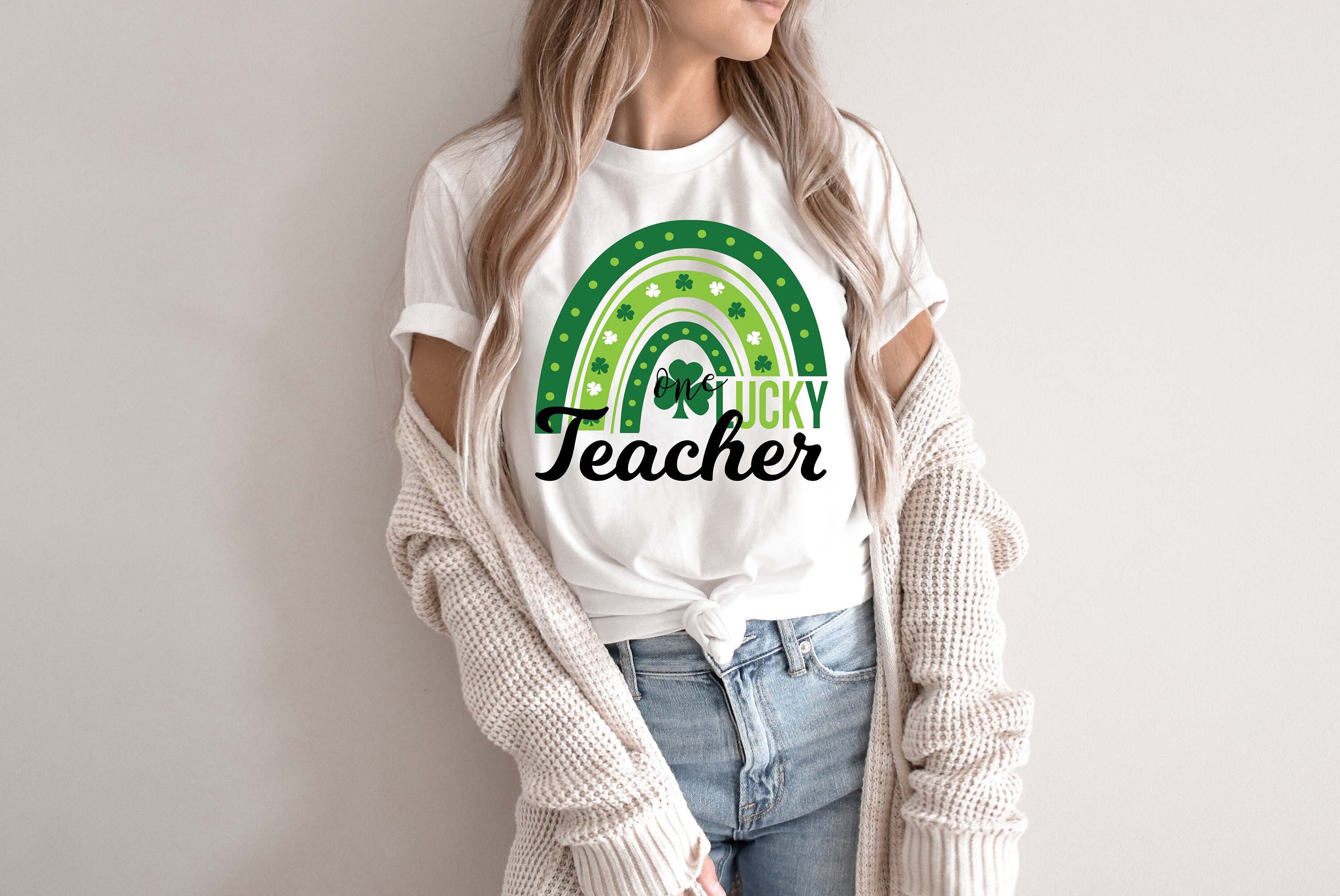 Download One Lucky Teacher SVG St Patrick's day Teacher Shirt Svg | Etsy