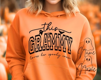 This Grammy Loves Her Spooky Crew SVG, PNG Files, Grandma Halloween Svg, Halloween Shirt Svg, Spooky  Svg, Grandmother Svg, Grammy Shirt Svg