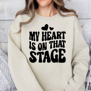 Retro Dance Mom Svg, Il mio cuore è su quel palco SVG PNG DXF Files, Teatro Svg, Girl Mama Svg, Mom Life Svg, Festa della mamma Svg, Danza Svg