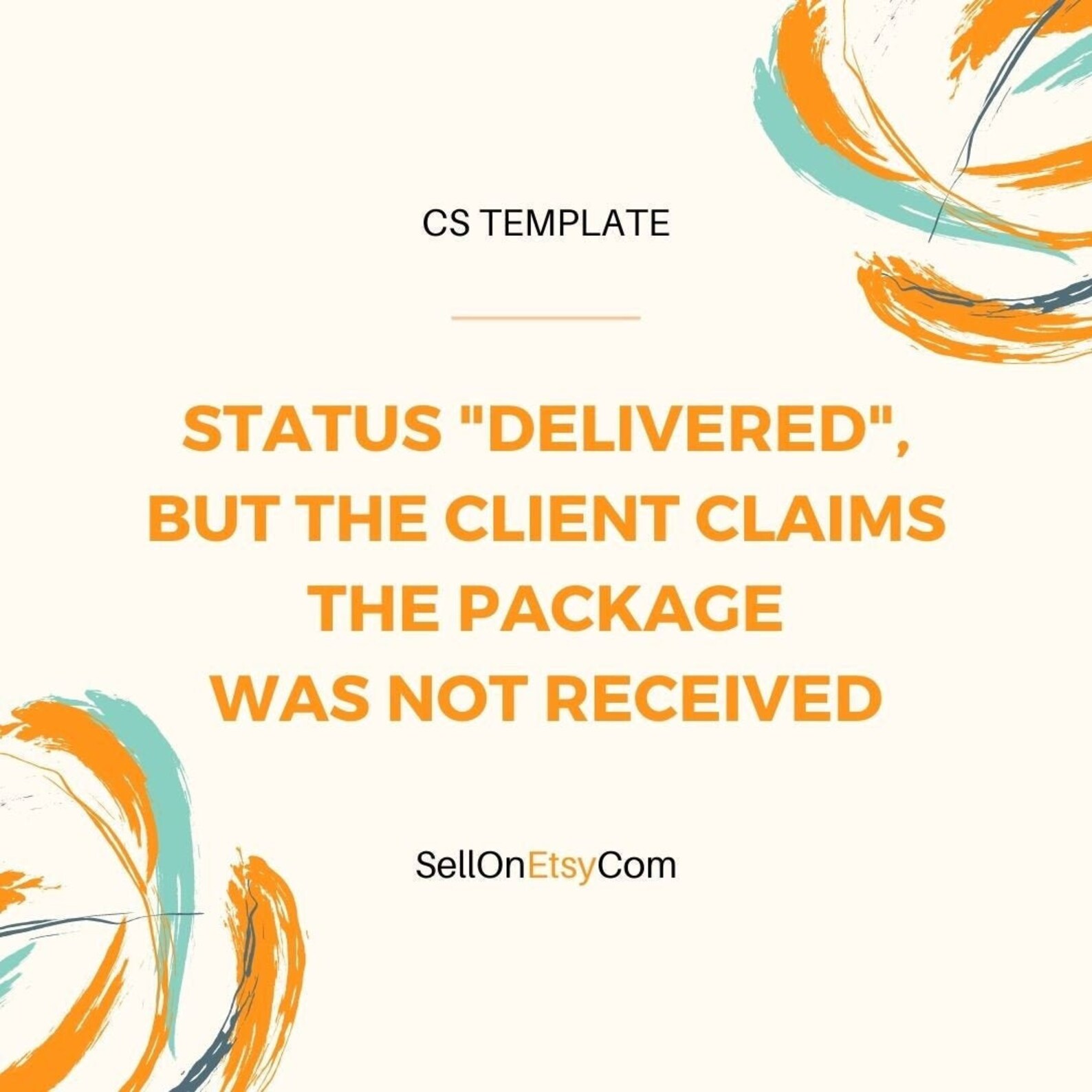 Customer service template for Etsy sellers Email template for Etsy