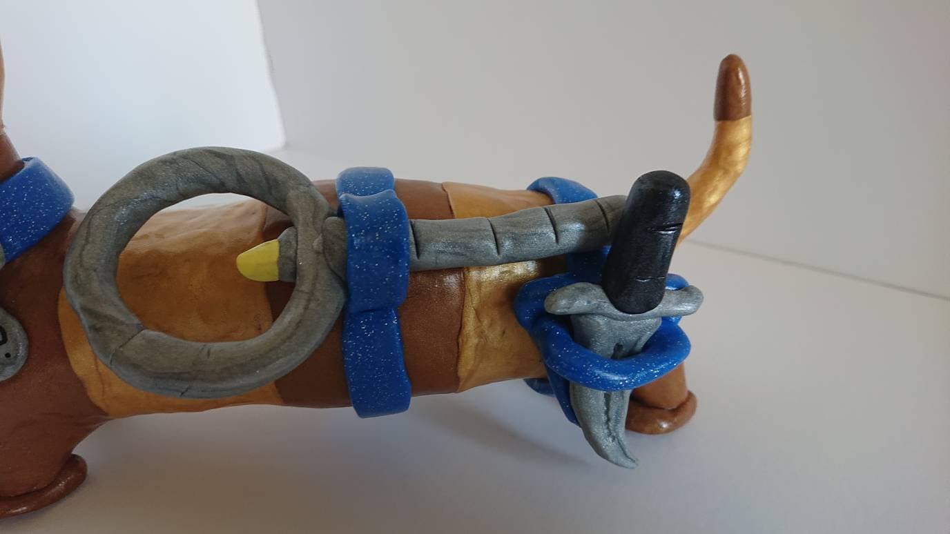 Polymer Clay Sausage Dog. D.C.I. Snozz the Snausage dog Snozz Etsy