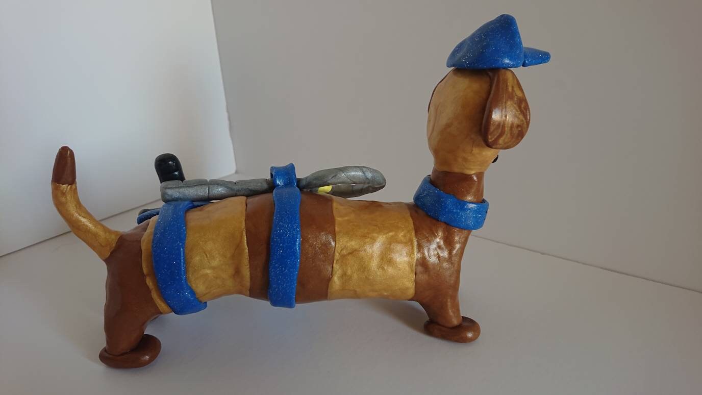 Polymer Clay Sausage Dog. D.C.I. Snozz the Snausage dog Snozz Etsy