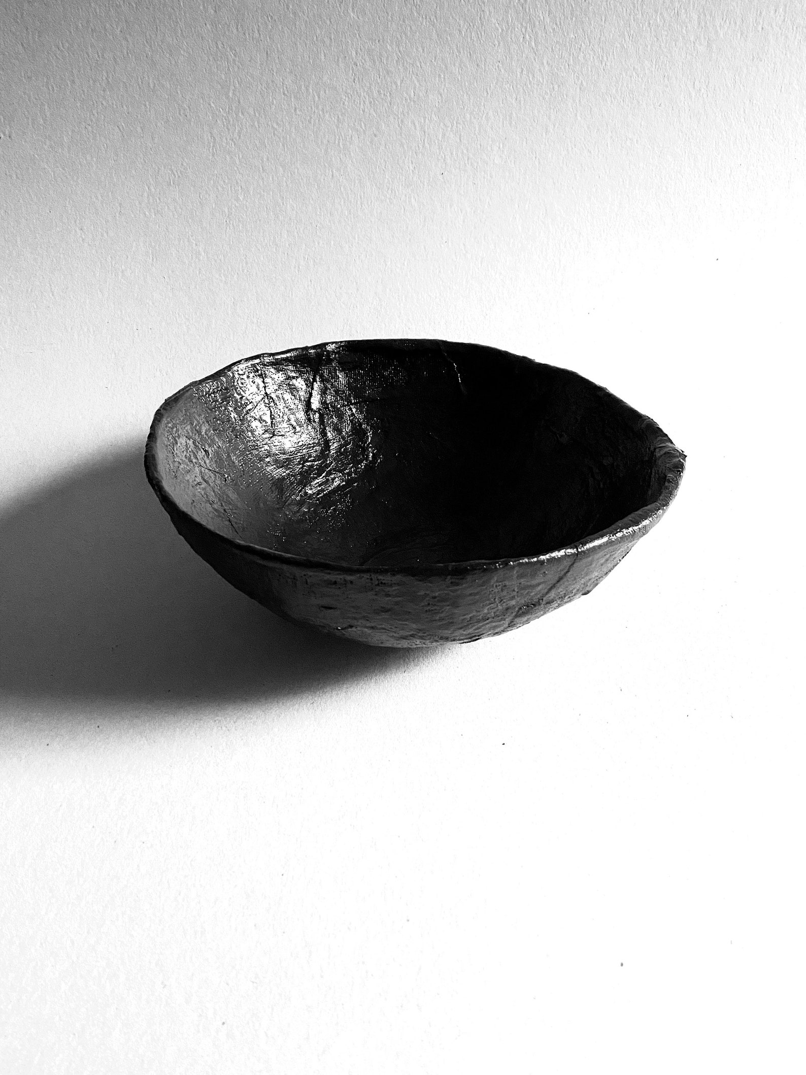 Black Decorative Bowl / Black bowl / plaster bowl / Fruit Bowl Etsy