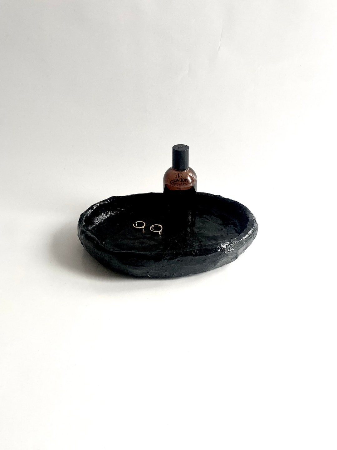 Black Decorative Plate / Black Tray / Plaster Bowl / Fruit Plate