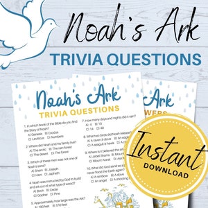 Noah S Ark Bible Word Search For Kids Printable Instant Etsy