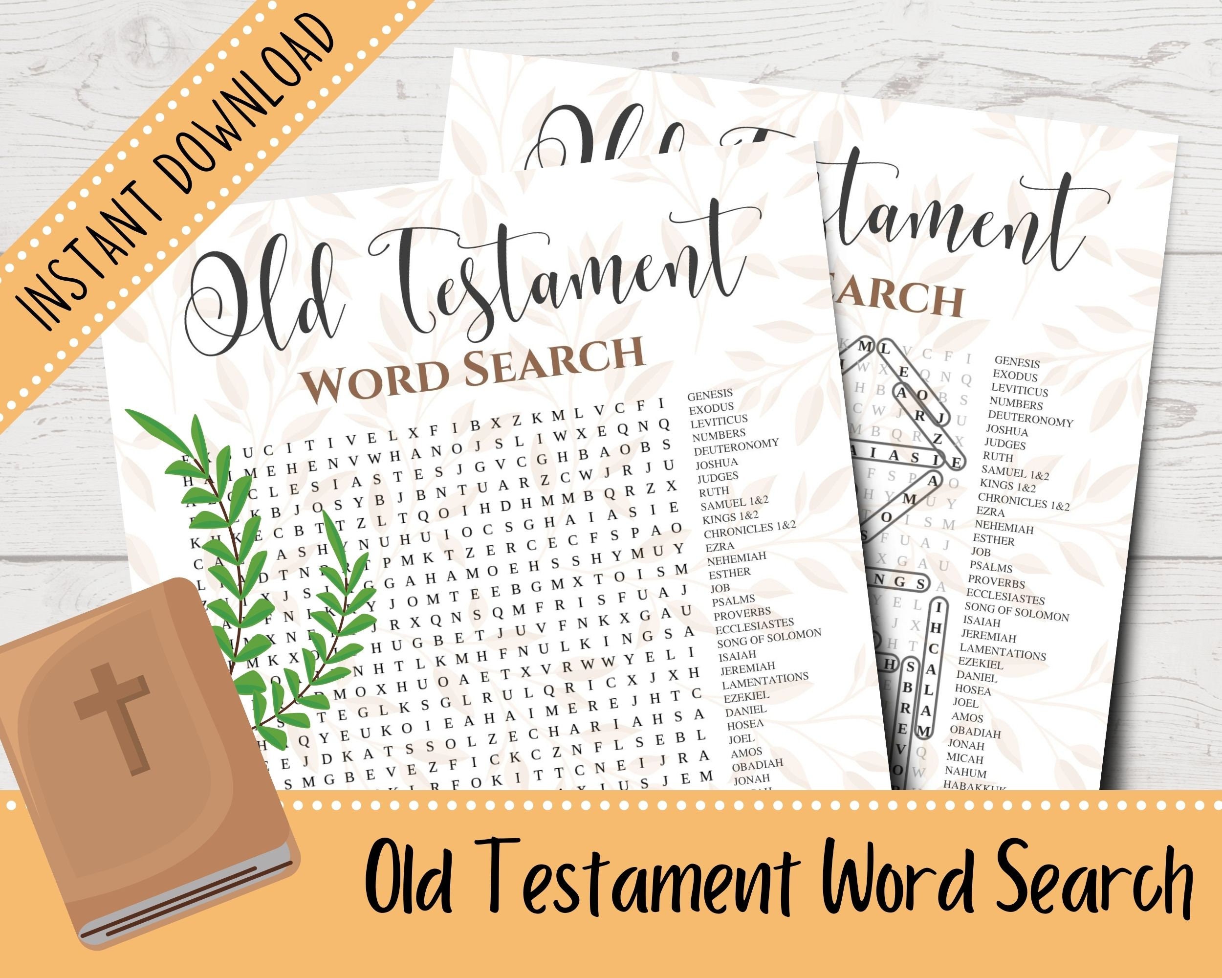 old testament word search bible word search books of the etsy new zealand