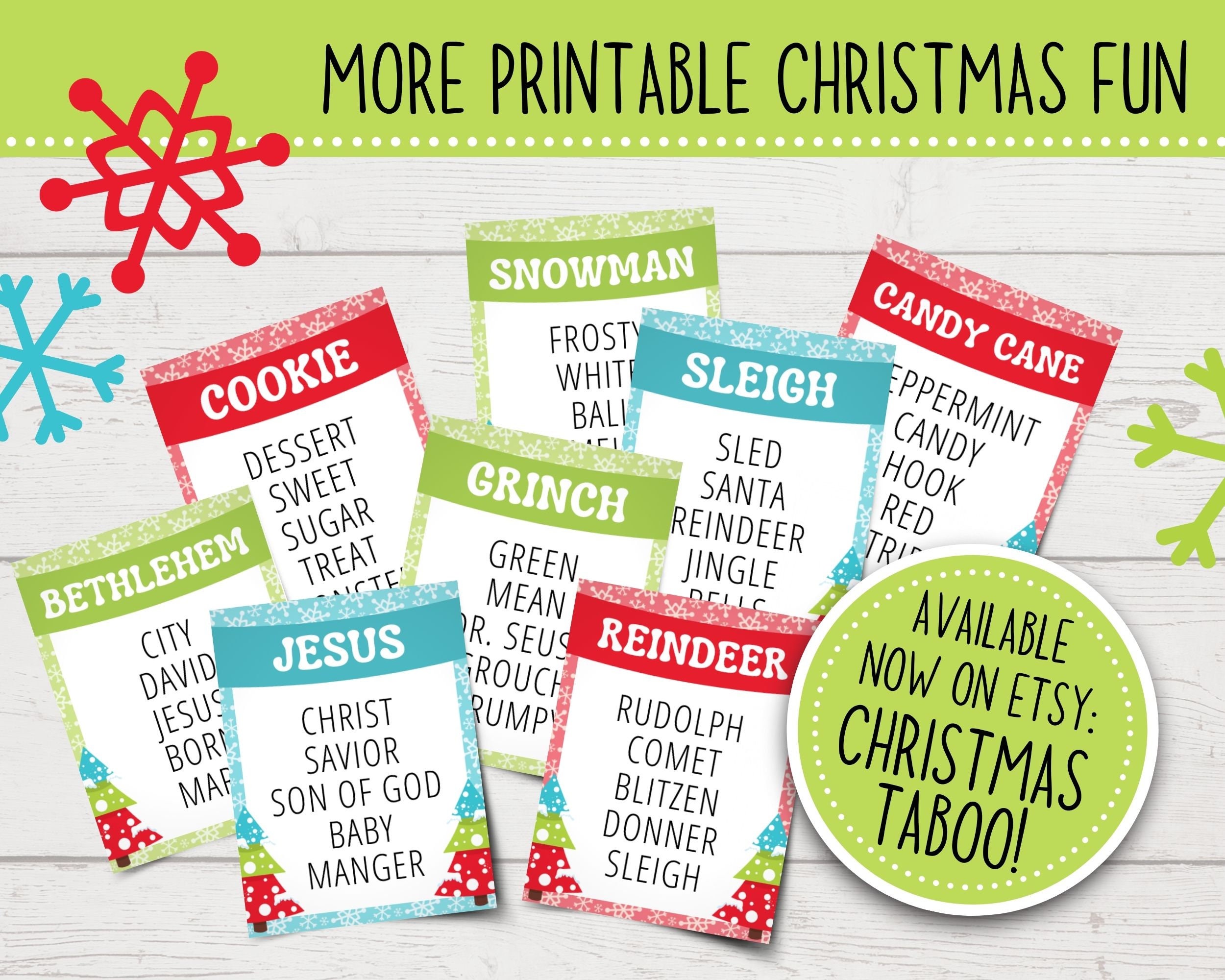 Printable Christmas Feud Game Printable Christmas Family - Etsy
