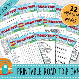 Printable Road Trip Games Bundle | Road Trip Games for Kids | Printable Road Trip Activities for Kids | Printable Road Trip Ideas for Kids