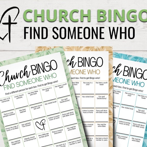 Books of the Bible Bingo Cards Church Bingo Game Christian Etsy